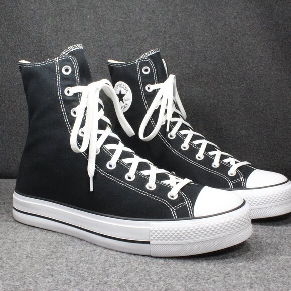 Converse X-HI Extra Knee High Platform Canvas Sneakers Black White Mens Size 11 - Picture 1 of 12